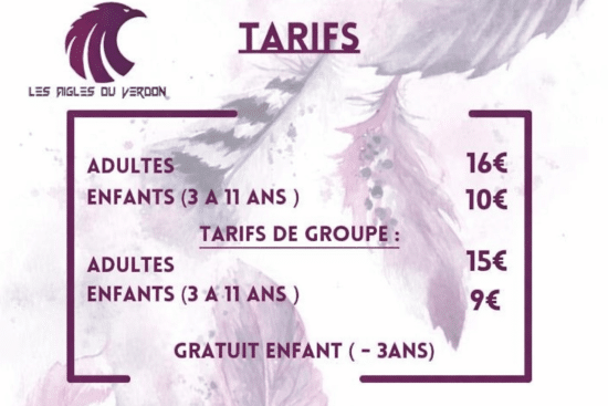 Nos tarifs